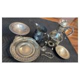 Vintage Silver Plated Coffee Carafe & Other