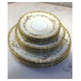 Noritake Japan China Plates Bolero Pattern 12 pcs
