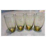MCM Libby Honey Amber Glasses Set of 4
