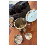 Vtg Stainless Steel Travel Coffee Set