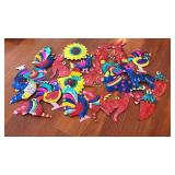 Bright Tin Ornaments /  Decor