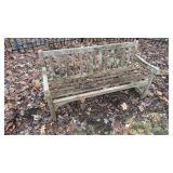 Wood Bench Size & Condition Unknown