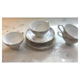 W Dalton Imperial Tea Cups, Saucers and Plates-