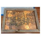 Vtg Coppercraft Guild Travelers Rest 3D Art Piece