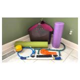 Yoga Mat & Other Exercise Equipment
