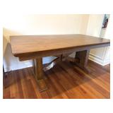 Solid Wood Trestle Table 72x40x30