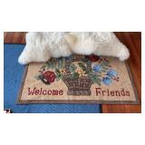 Welcome Rug 46ï¿½ x 30ï¿½ & Sheepskin Rugs
