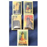 Lighthouse stamp design tack pins