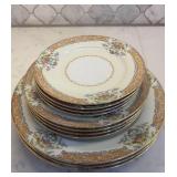 Rose China Japan Plate Set - 12 pcs