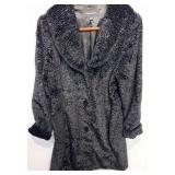Vintage Style Jones New York Faux Fur Coat - L