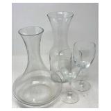 Glass Wine Diffuser & Carafe w/ Glasses