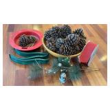 Vintage Christmas Tree Stand & Other Decor