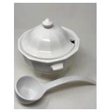 Ceramic Soup Tureen & Ladle