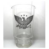 Vintage Eagle Glass Cocktail Mixing Pitcher
