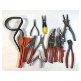 Pliers, Tin Snips, Cutter Tool Assortment