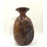 California Redwood Burl Small Wood Vase