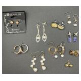 Pearl Rhinestone Plus More Earring Collection