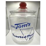 Vintage Tom's Roasted Peanuts Deli Jar