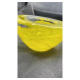 Kosta Boda Blown Glass Votive Yellow