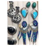 SS clip on earring collection. 55g