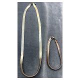 Napier necklace & bracelet. 16' necklace