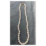 Fresh Water Cultured Pearls w/ 14k clasp. 16'