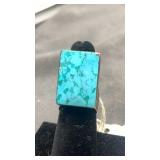 SS Howlite Ring.  Size 5. 14.6g