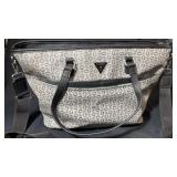 Guess Black & Gray Monogram Tote Bag