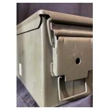 Military-Style Metal Ammo Can Storage Box