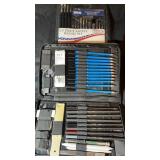 40-Piece Sketching Pencil Set + 15-Piece Brush Set