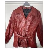 Red Leather Jacket Women's 15/16