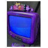 Disney Hannah Montana Purple CRT TV 14in