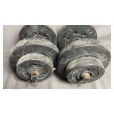 Adjustable Dumbbell Set w/ Plates & Bars (40lbs)