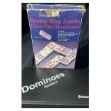 Pressman Double Nine Jumbo Color Dot Dominoes Set
