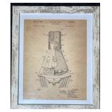 Space Capsule Patent Print Framed