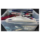 InstaView Storage Bin w/ Assorted Garment Hangers