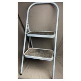 Light Blue 2-Step Folding Stool 42in Tall