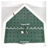 Vintage Wooden Baseball Peg Game