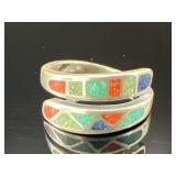 Sterling Silver Multi Stone Carolyn Pollack Ring