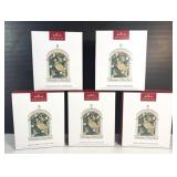 Hallmark (5) Partridge in a Pear Tree Ornaments