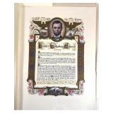 Lincoln's Gettysburg Address Reproduction Print