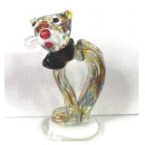 Murano Art Glass Millefiori Cat Sculpture
