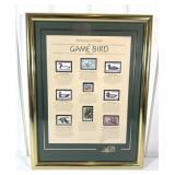Game Bird Stamp Collection Framed Print