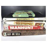 Vintage Board Games w/ Inventors, Manhunt, Clue