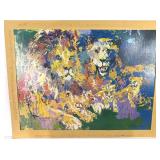 Leroy Neiman Lions Pride Lithograph Print