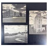 Vintage Flint, MI Landmark Jumbo Postcards