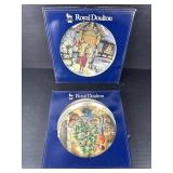 Royal Doulton Christmas Plates 1989 & 1990