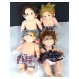 Ty Beanie Kids Doll Lot Plaid
