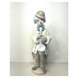 Lladró Sad Sax #5471 Clown Porcelain Figurine