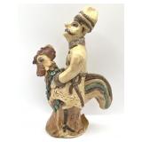 Chalupnik Polish Handmade Rooster Man Clay